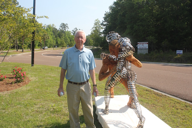 Fighting Figures, displayed at Westcott Plantation, SC, view #1