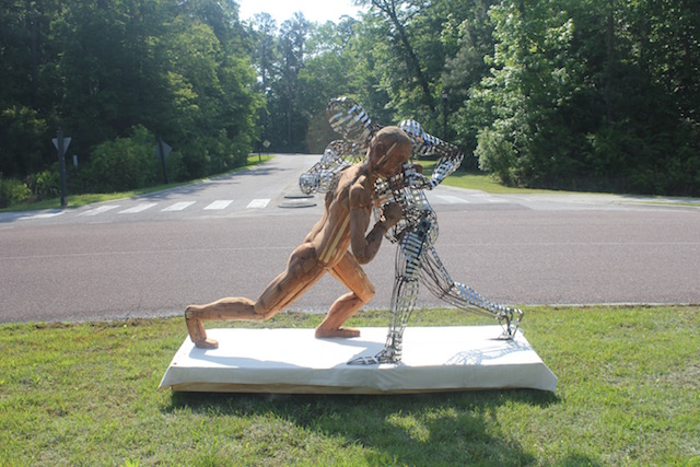 Fighting Figures, displayed at Westcott Plantation, SC, view #2